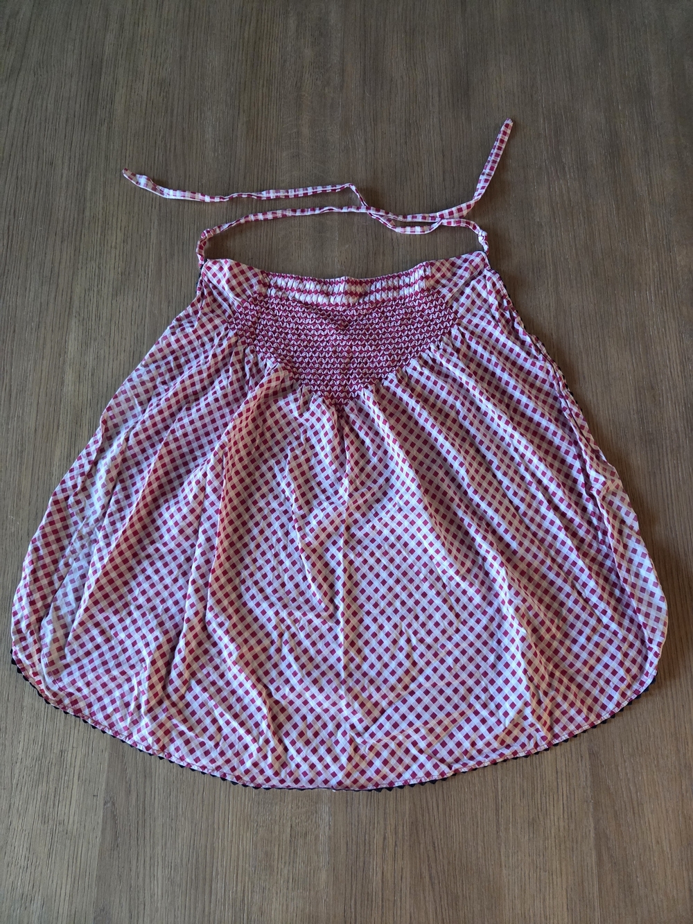 Vintage Gingham Half Apron